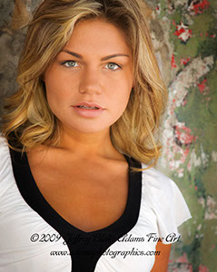 Cameryn's mainstream modeling headshot