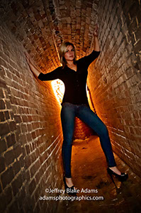 Cameryn after playing naughty in old fort